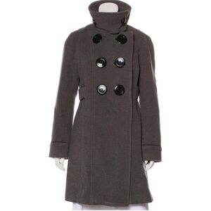 Soia &  Kyo wool long grey lines coat